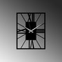Wallity Reloj de Pared Decorativo de Metal Negro